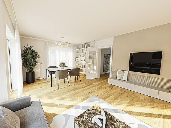 Digital Home Staging Doppelhaushälfte Minden von Immobilien-Depot OWL