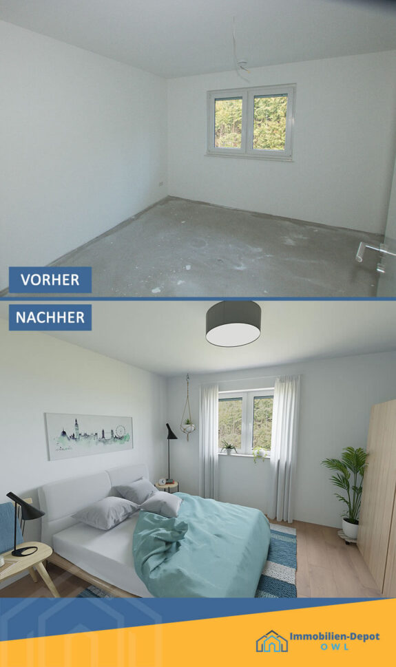 Digital Home Staging Neubau-ETW #1 in Hiddenhausen von Immobilien-Depot OWL Digital Home Staging Neubau-ETW #1 in Hiddenhausen von Immobilien-Depot OWL