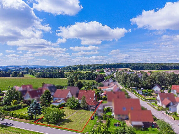 Luftbildaufnahme/Immobilienfotografie via Drohne von Immo-Depot OWL