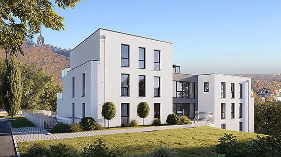 Außenvisualisierung Neubau-Mehrfamilienhaus mit 4 Wohneinheiten #3