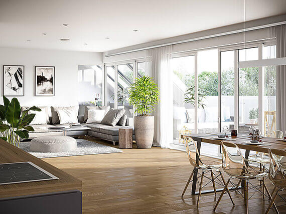 Innenanvisualisierung Neubau-Eigentumswohnung #1 der Immobilien-Depot OWL GmbH & Co. KG