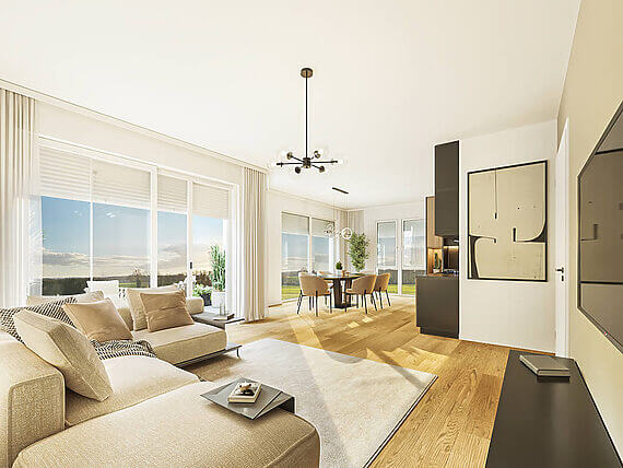 Innenanvisualisierung Neubau-Eigentumswohnung #2 der Immobilien-Depot OWL GmbH & Co. KG