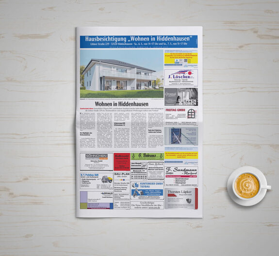 Sonderveröffentlichung Tageszeitung #1 (Thema Hausbesichtigung Hiddenhausen) von Immo-Depot OWL Sonderveröffentlichung Tageszeitung #1 (Thema Hausbesichtigung Hiddenhausen) von Immo-Depot OWL