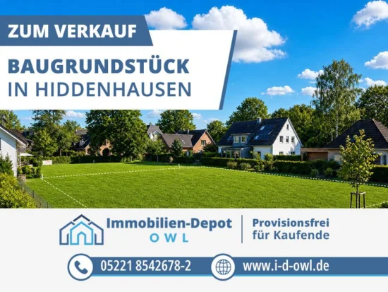 Weniger Fläche, mehr Freiheit – Grundstück für clevere Bauherren, 32120 Hiddenhausen, Wohngrundstück