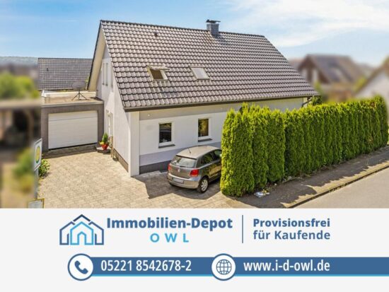 Wohnen mit Zukunft: Einfamilienhaus mit Wärmepumpe, Kamin und Effizienzklasse A+, 32278 Kirchlengern, Einfamilienhaus