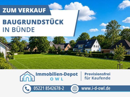 Kleines Grundstück, große Möglichkeiten – Ihr Minihaus in Bünde, 32257 Bünde, Wohngrundstück